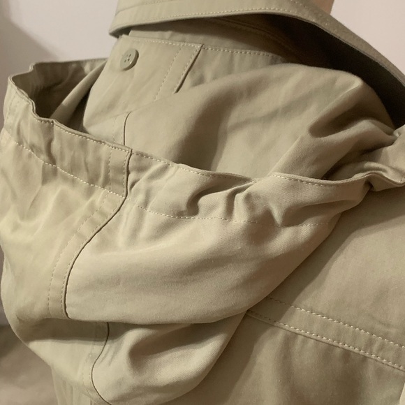 Michael Kors Khaki Belted Trench Rain Coat Size M - Picture 6 of 13